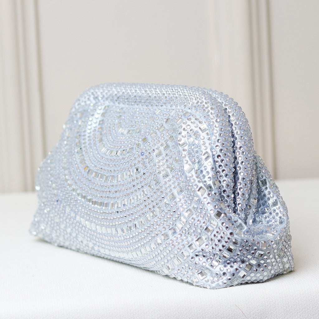 CLUTCH BOLSA STRASS BRILHO FECHO PRESSÃO