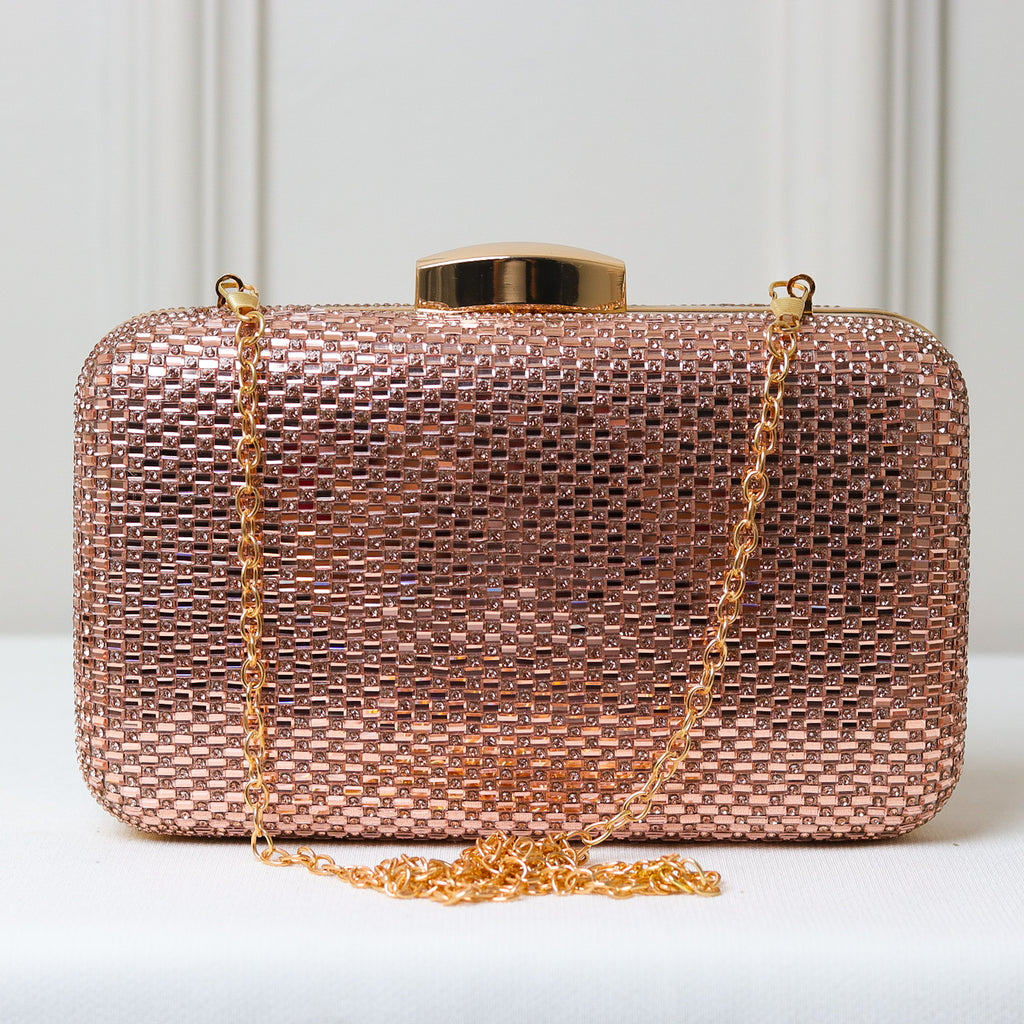 CLUTCH BRILHO STRASS RETANGULAR