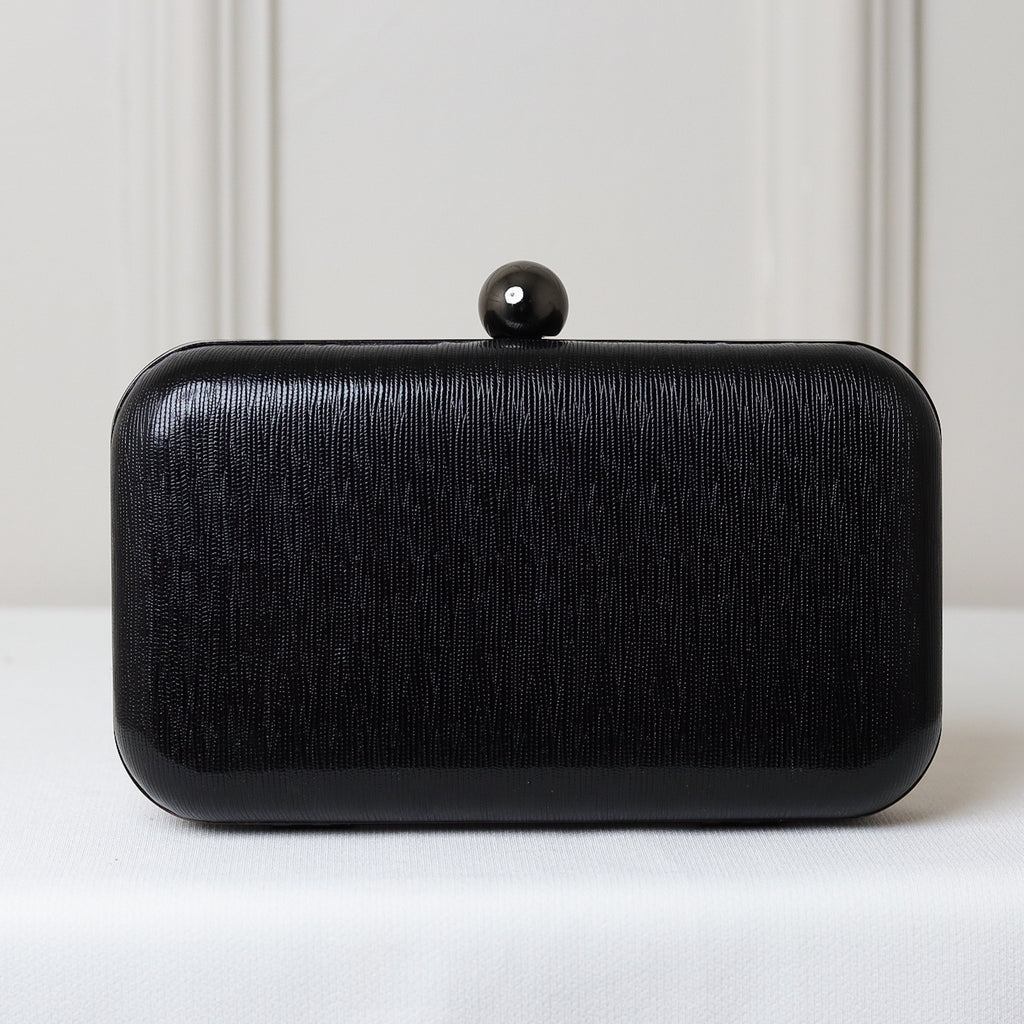 CLUTCH LISA TEXTURA CRAQUELADA FORMATO RETANGULAR FECHO ESFERA