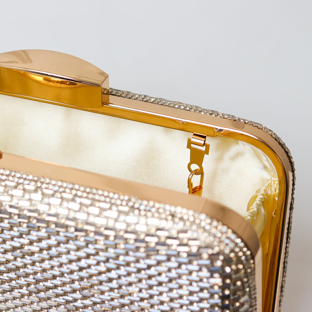 CLUTCH BRILHO STRASS RETANGULAR