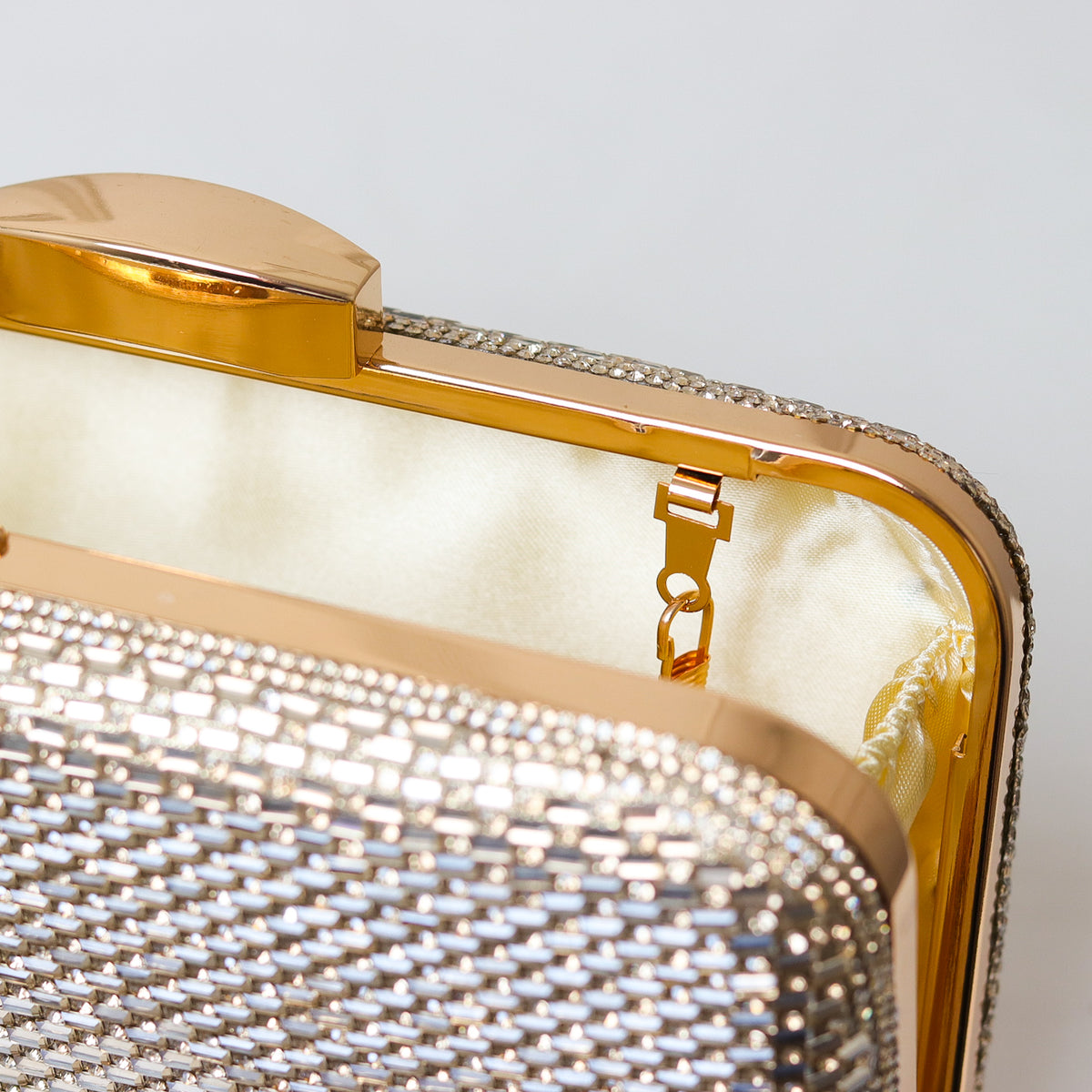 CLUTCH BRILHO STRASS RETANGULAR