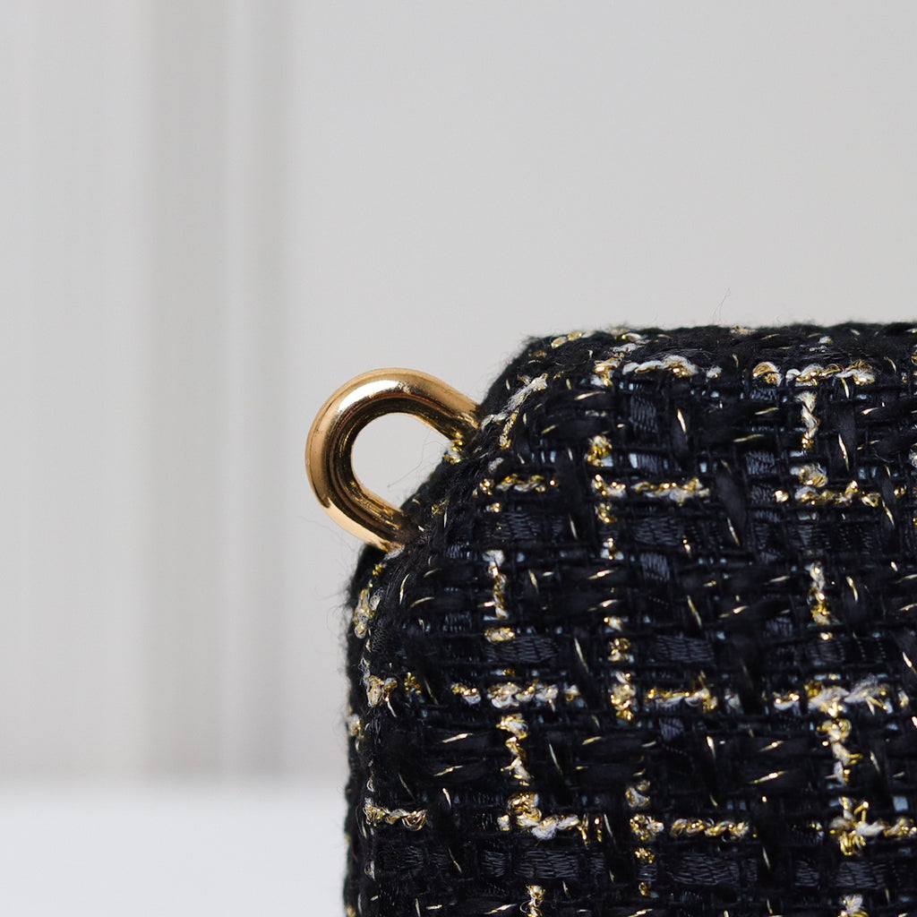 CLUTCH BOLSA PRETA LUXO TRAMA FECHO DUPLO PEROLAS