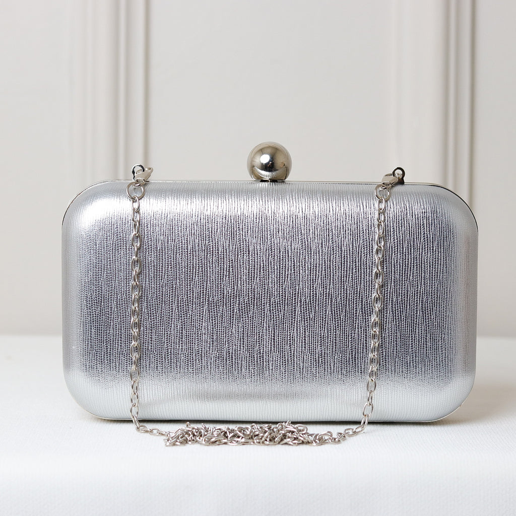 CLUTCH LISA TEXTURA CRAQUELADA FORMATO RETANGULAR FECHO ESFERA