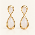 BRINCO FESTA BRANCO CRISTAL GOTA