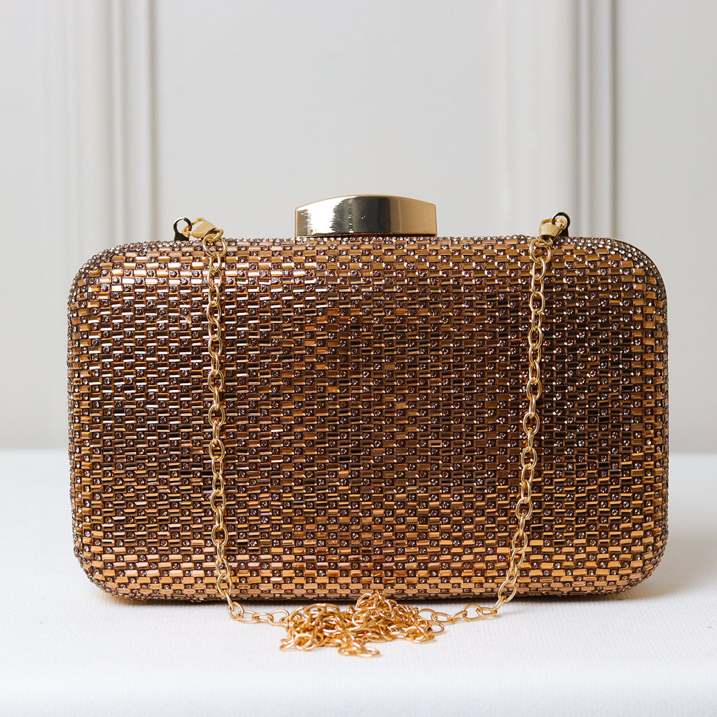 CLUTCH BRILHO STRASS RETANGULAR