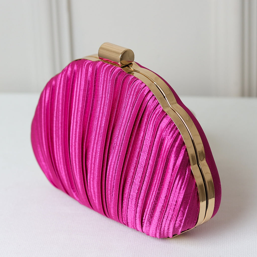 KIT FESTA: CLUTCH ROSA + BRINCO FESTA ROSA