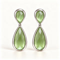 BRINCO FESTA VERDE CLARO CRISTAL FORMATO GOTA