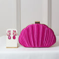 KIT FESTA: CLUTCH ROSA + BRINCO FESTA ROSA