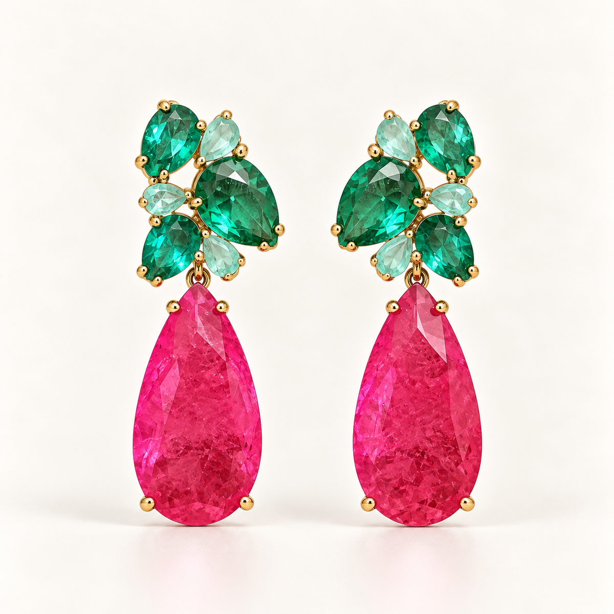 BRINCO FESTA ROSA PEDRA FUSION ZIRCÔNIA BASE COLORIDA