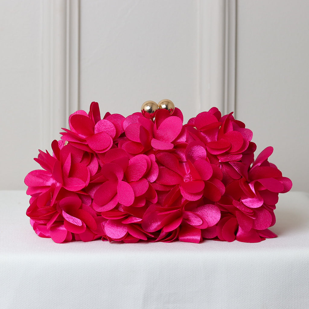 KIT FESTA: CLUTCH PÉTALA ROSA + BRINCO FESTA ROSA
