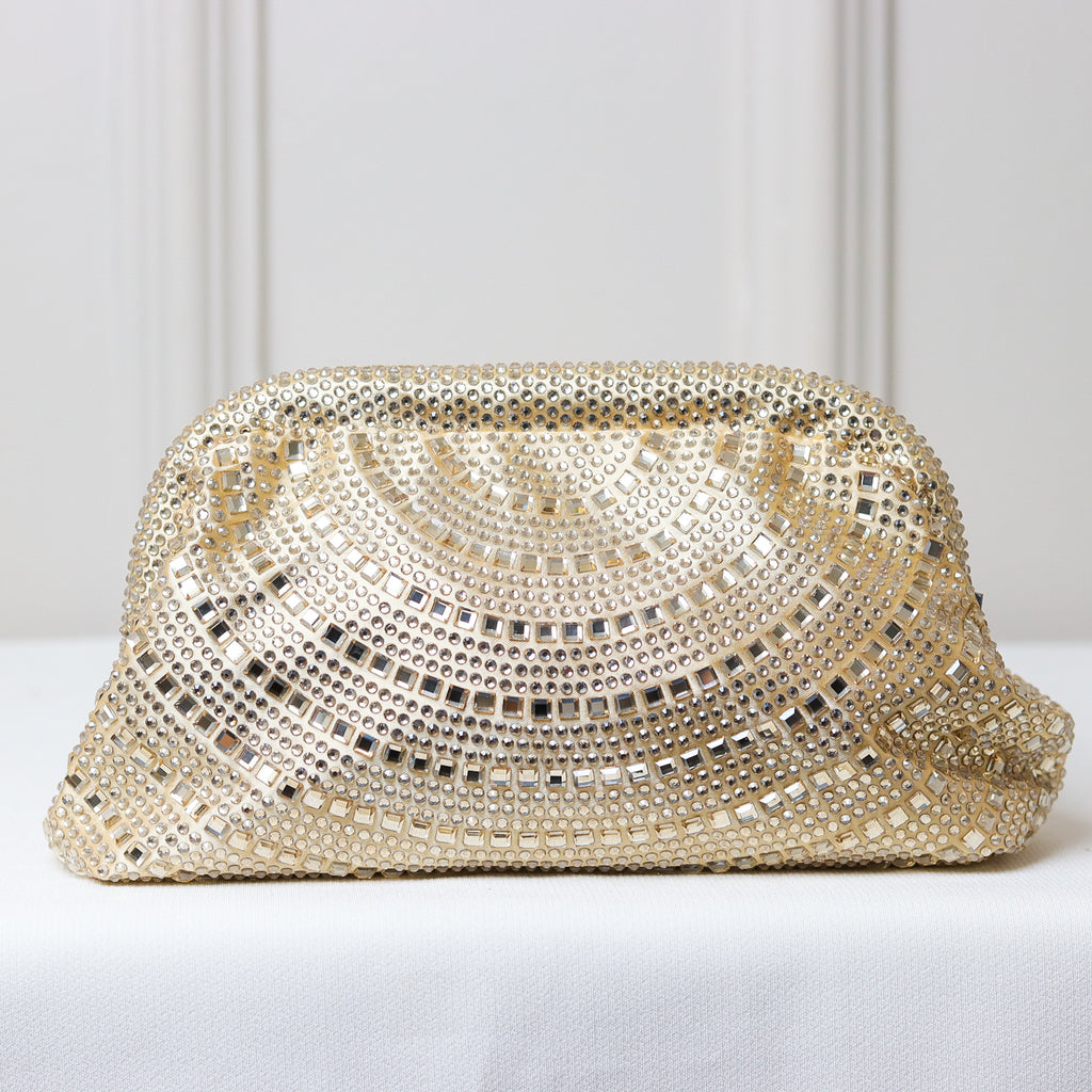 CLUTCH BOLSA STRASS BRILHO FECHO PRESSÃO