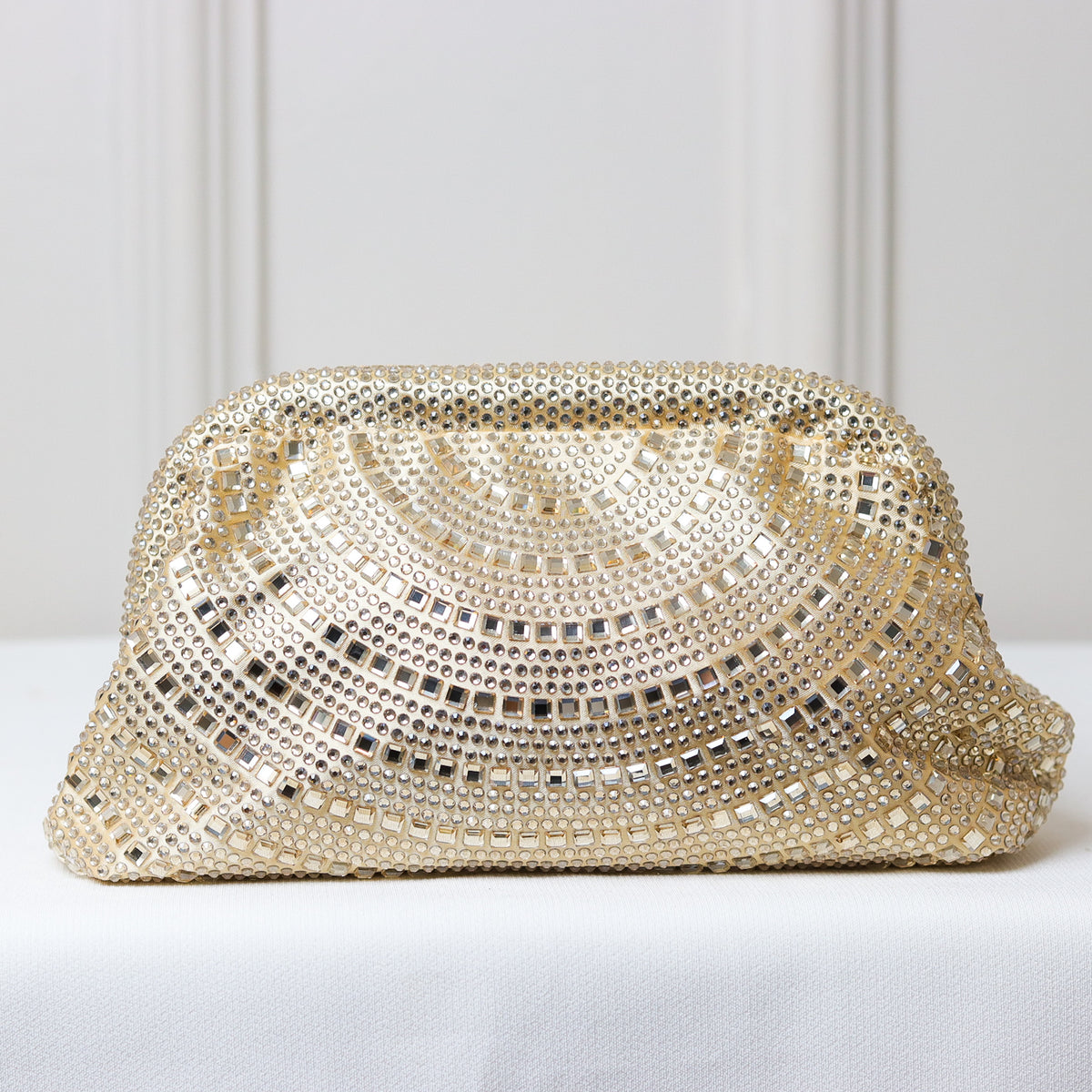 CLUTCH BOLSA STRASS BRILHO FECHO PRESSÃO