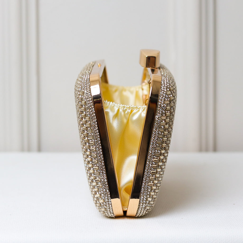 CLUTCH BRILHO STRASS RETANGULAR