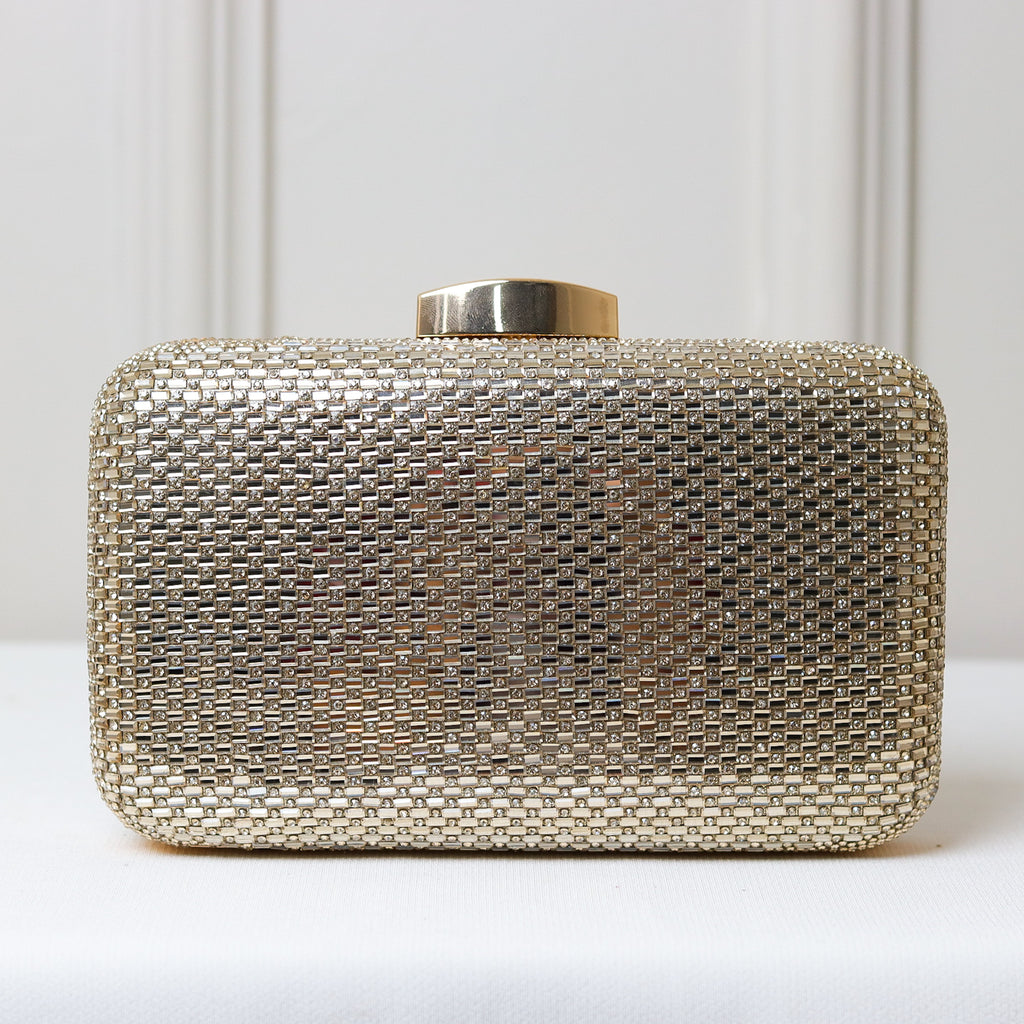 CLUTCH BRILHO STRASS RETANGULAR