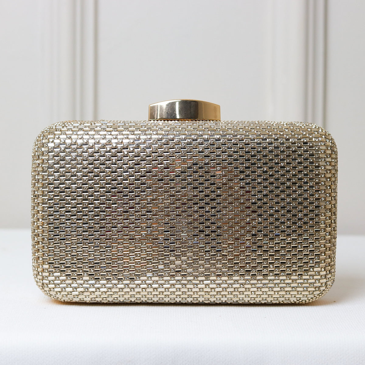 CLUTCH BRILHO STRASS RETANGULAR