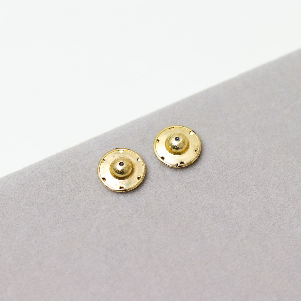 BRINCO FESTA DOURADO CRAVEJADO BASE FLOR