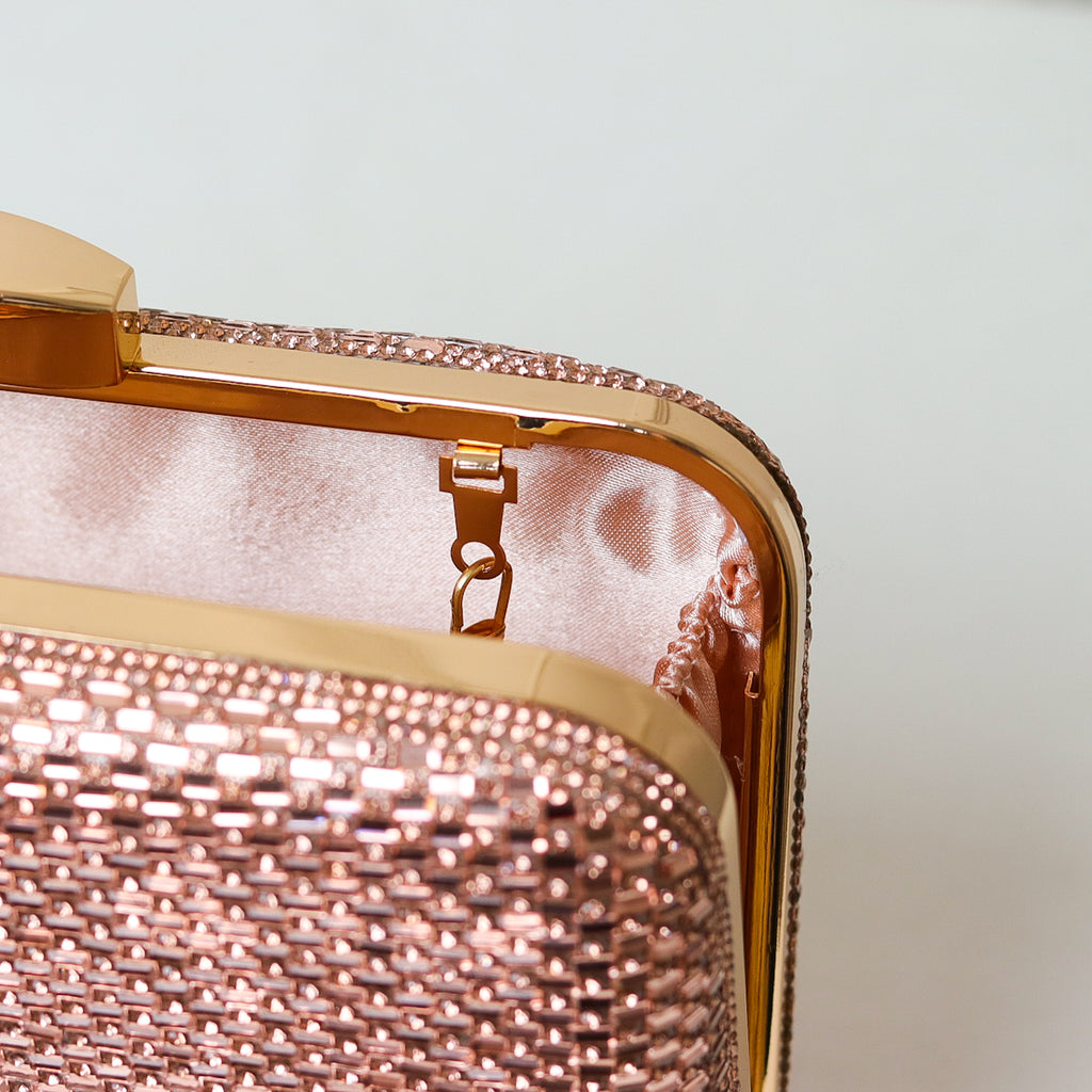 CLUTCH BRILHO STRASS RETANGULAR