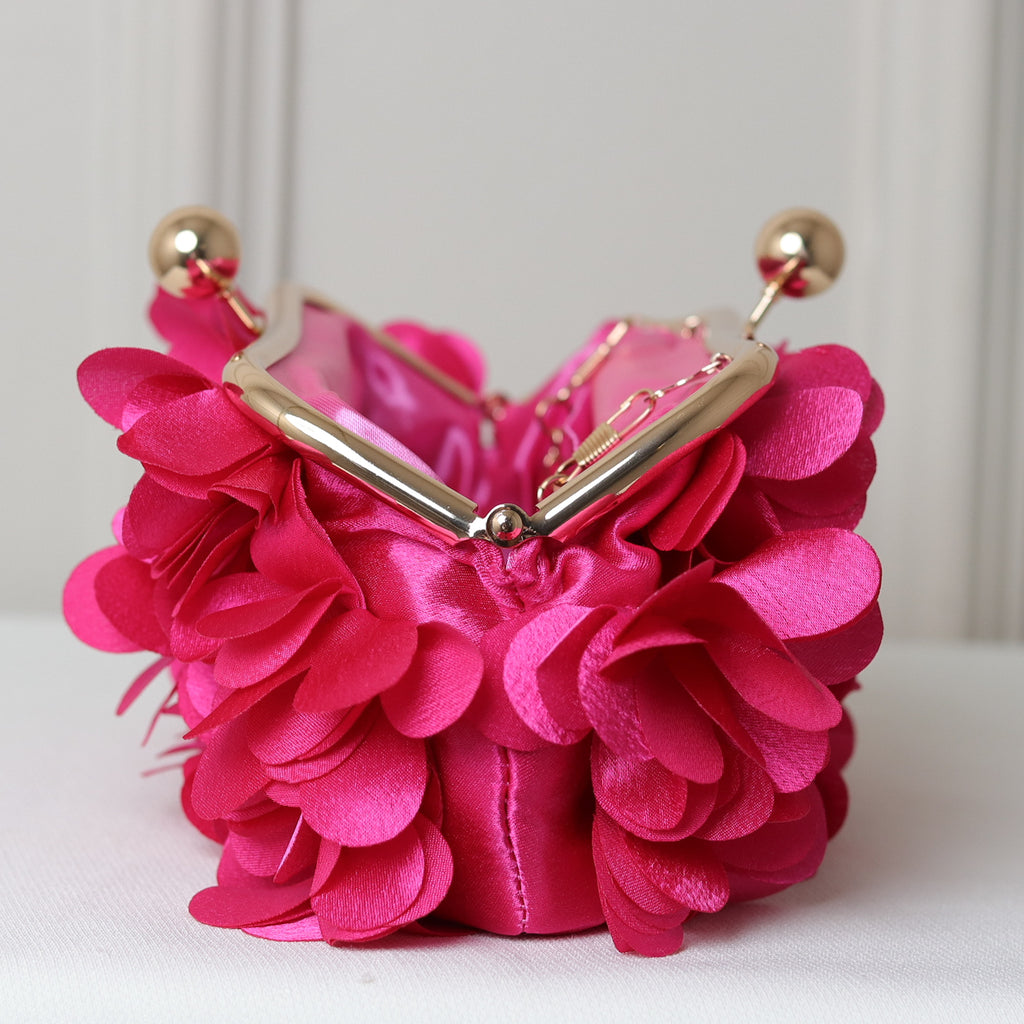 KIT FESTA: CLUTCH PÉTALA ROSA + BRINCO FESTA ROSA