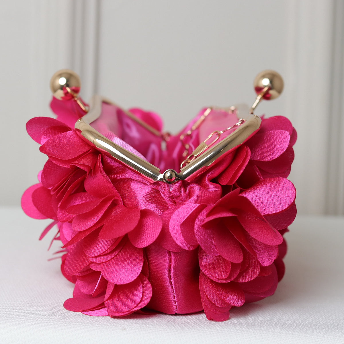 KIT FESTA: CLUTCH PÉTALA ROSA + BRINCO FESTA ROSA