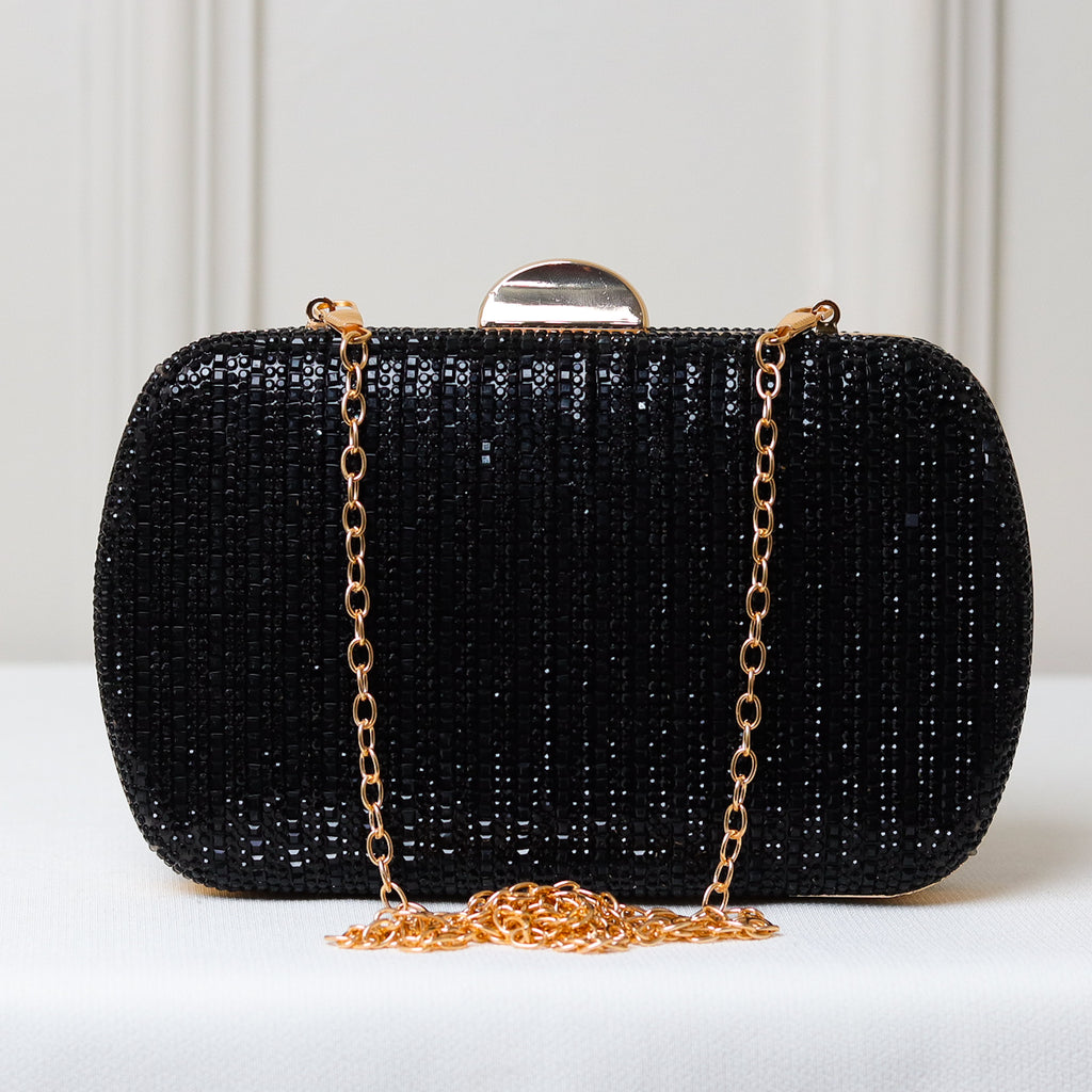 CLUTCH BRILHO STRASS FORMAS OVAL FECHO RETO