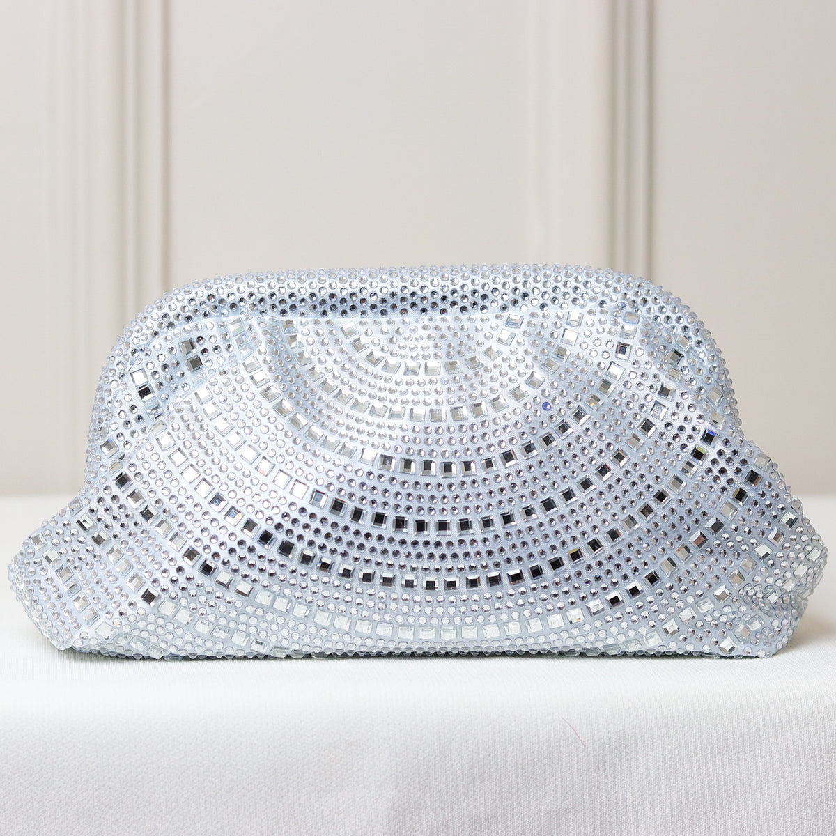 CLUTCH BOLSA STRASS BRILHO FECHO PRESSÃO