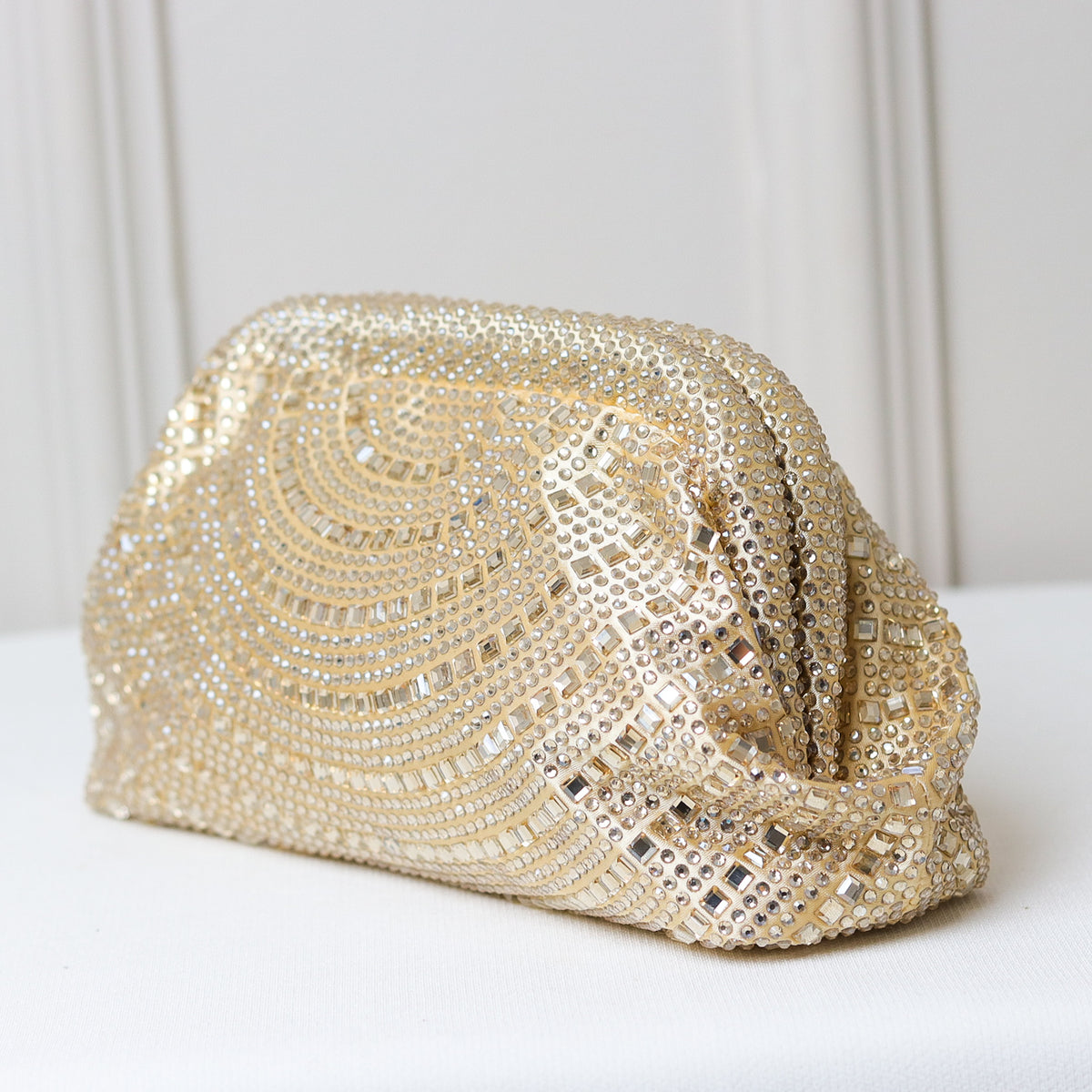CLUTCH BOLSA STRASS BRILHO FECHO PRESSÃO