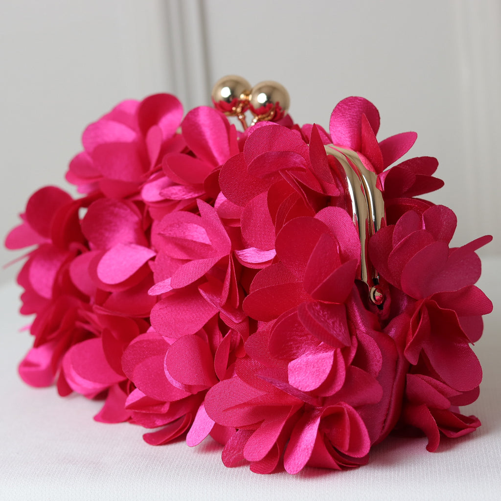 KIT FESTA: CLUTCH PÉTALA ROSA + BRINCO FESTA ROSA