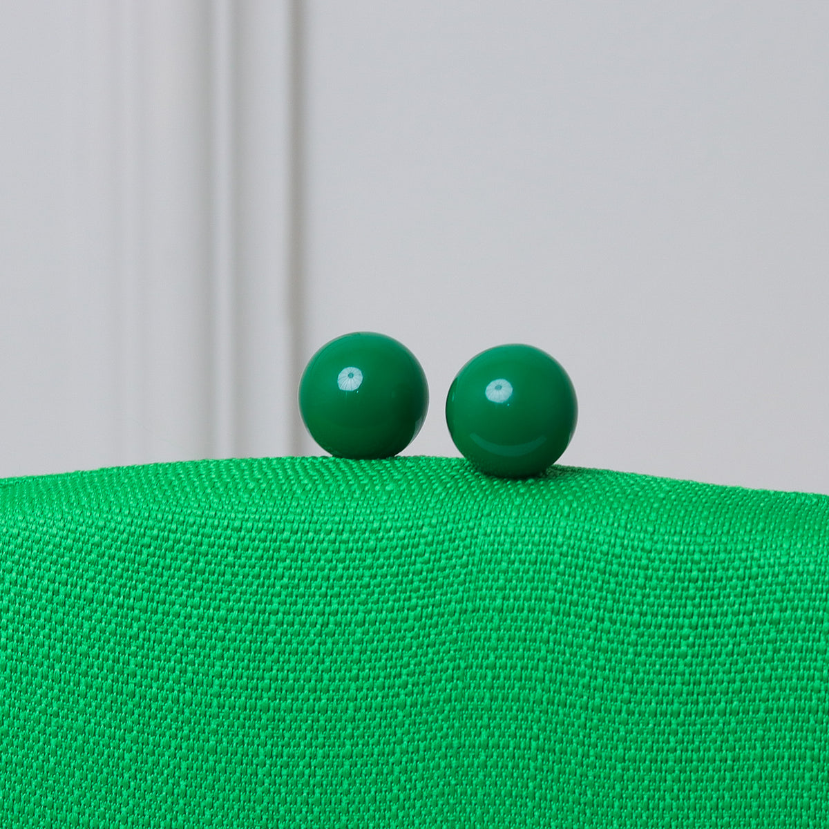 CLUTCH VERDE TECIDO LINHO FORMATO RETANGULAR PONTA FECHO DUPLO ESFERA