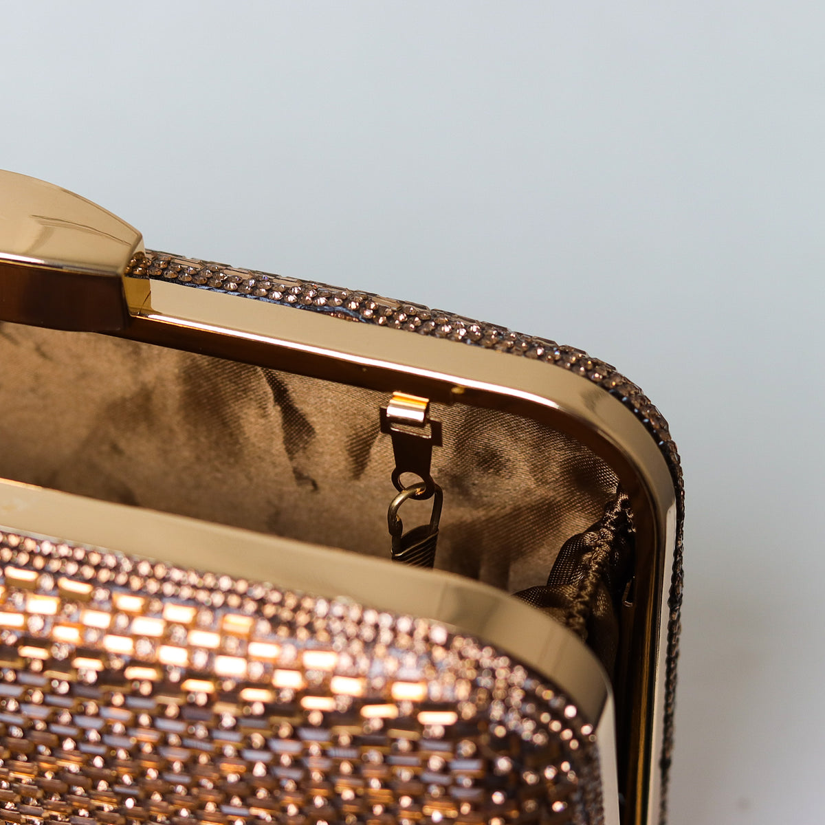 CLUTCH BRILHO STRASS RETANGULAR