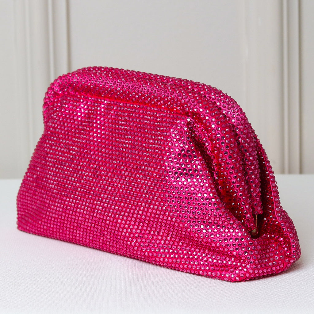 BOLSA CLUTCH RETANGULAR STRASS BRILHO PRETA/MARROM/VERDE FECHO PRESSÃO
