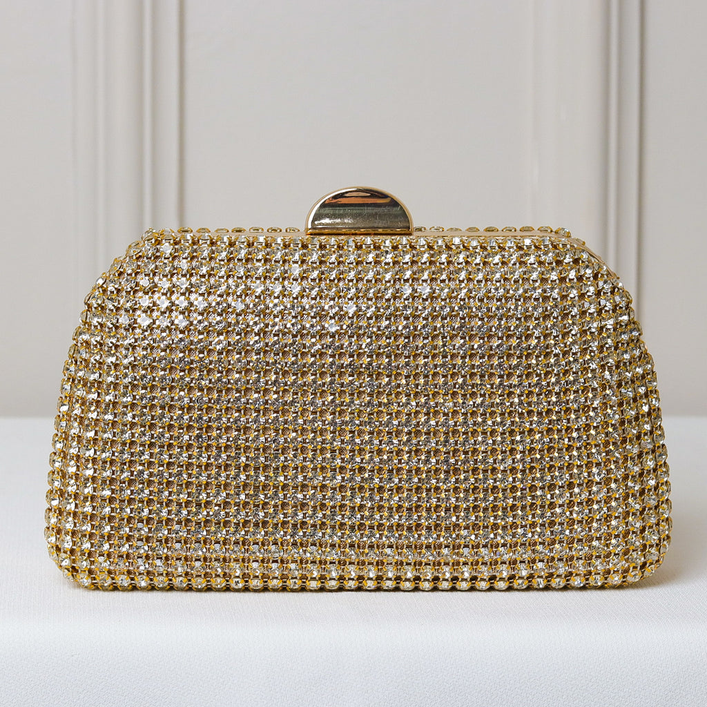CLUTCH ONIX/PRETO/DOURADA/PRATA/BRONZE BRILHO TEXTURA STRASS FUNDO BRILHO FORMATO OVAL FECHO RETO
