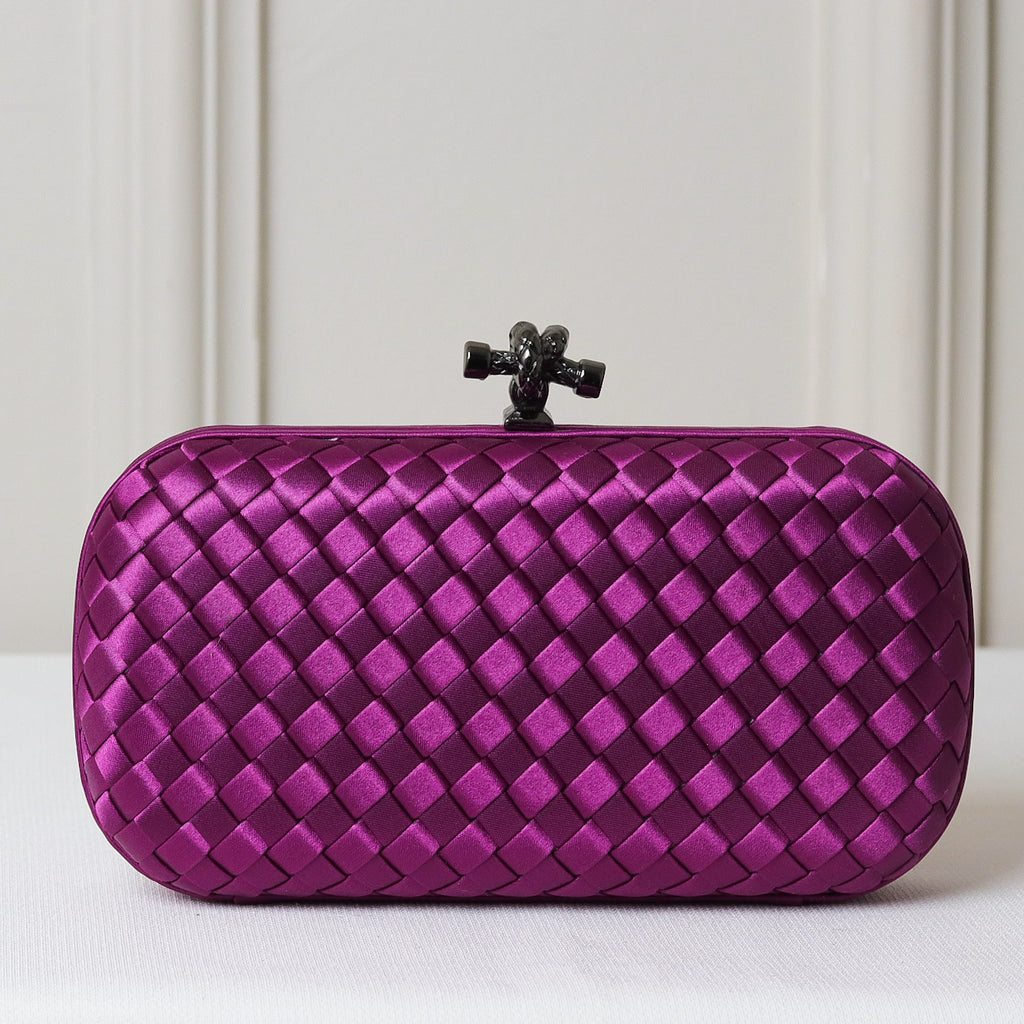 CLUTCH RETANGULAR TECIDO XADREZ FECHO NÓ