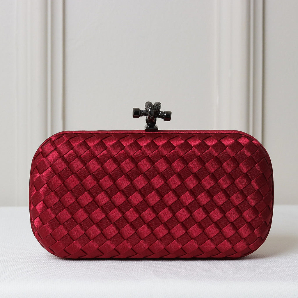 CLUTCH RETANGULAR TECIDO XADREZ FECHO NÓ
