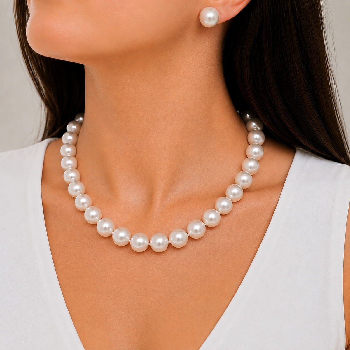 CONJUNTO PEROLA ACETINADA G 45CM