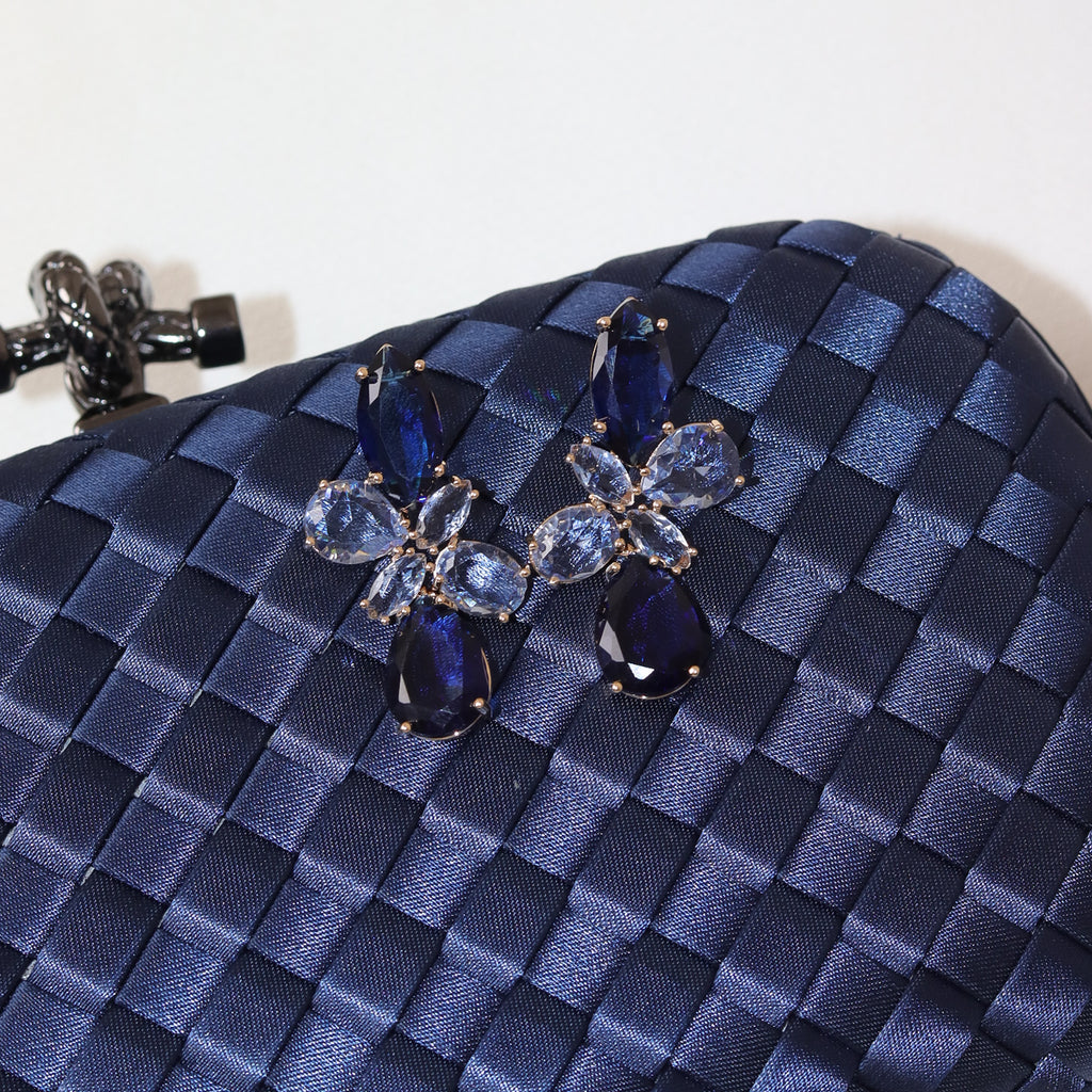 KIT FESTA: CLUTCH AZUL + BRINCO FESTA AZUL